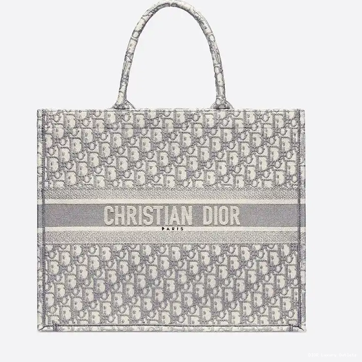 Cheap Motif Tote Canvas Book Oblique Dior Grey 0326 Luxury